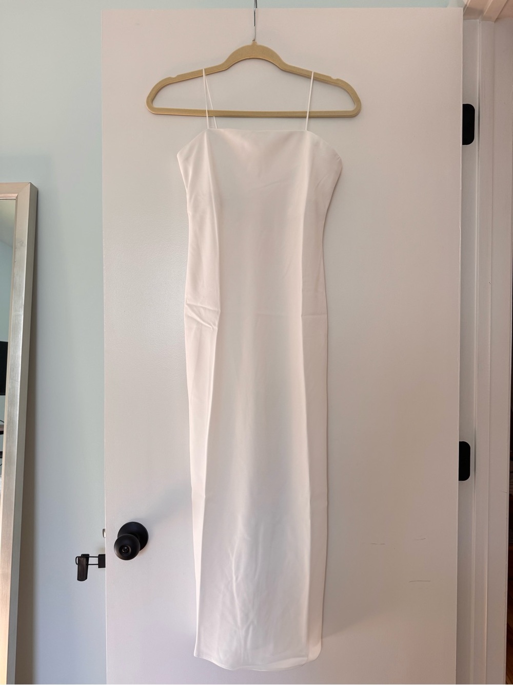 Amanda Uprichard White Strapless midi dress